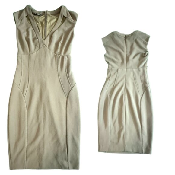 NWT BEBE Olive Green Mini Bodycon Dress, Women’s Size S (BB1614) - Picture 1 of 1